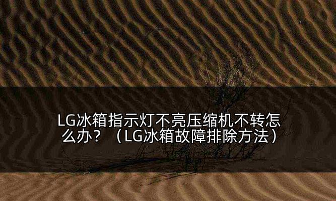 冰箱突然不工作了，灯也不亮，你该怎么办（解决冰箱故障的方法和注意事项）