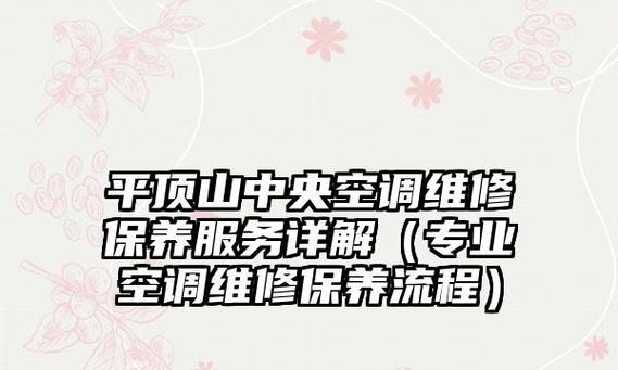 二手中央空调外机维修价格解析（深入探讨二手中央空调外机维修费用）