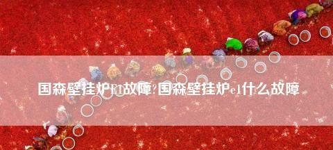 解决国森壁挂炉显示E9问题的方法及原因分析（国森壁挂炉显示E9问题的解决方案及故障分析）