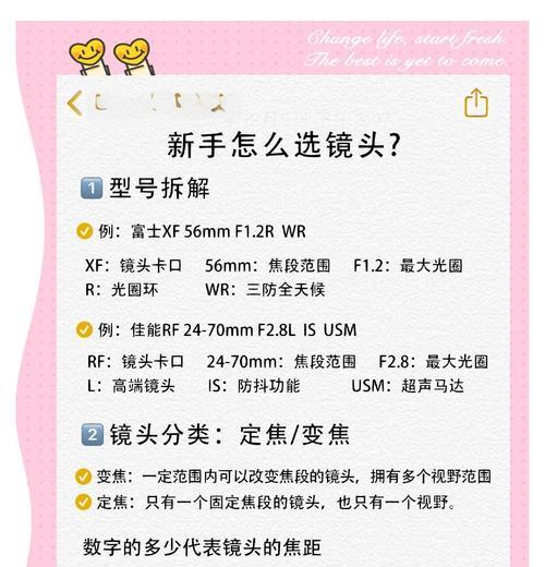 相机镜头标志代表什么含义？
