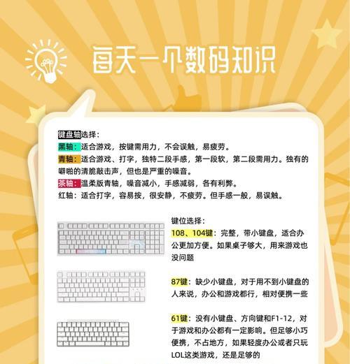 什么键盘带有空格和光标的？如何选择适合的键盘？